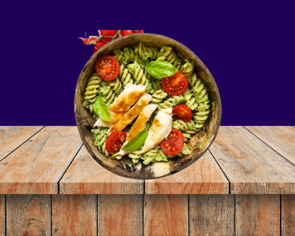 Pâtes au Pesto , Poulet Grillé Et Citron